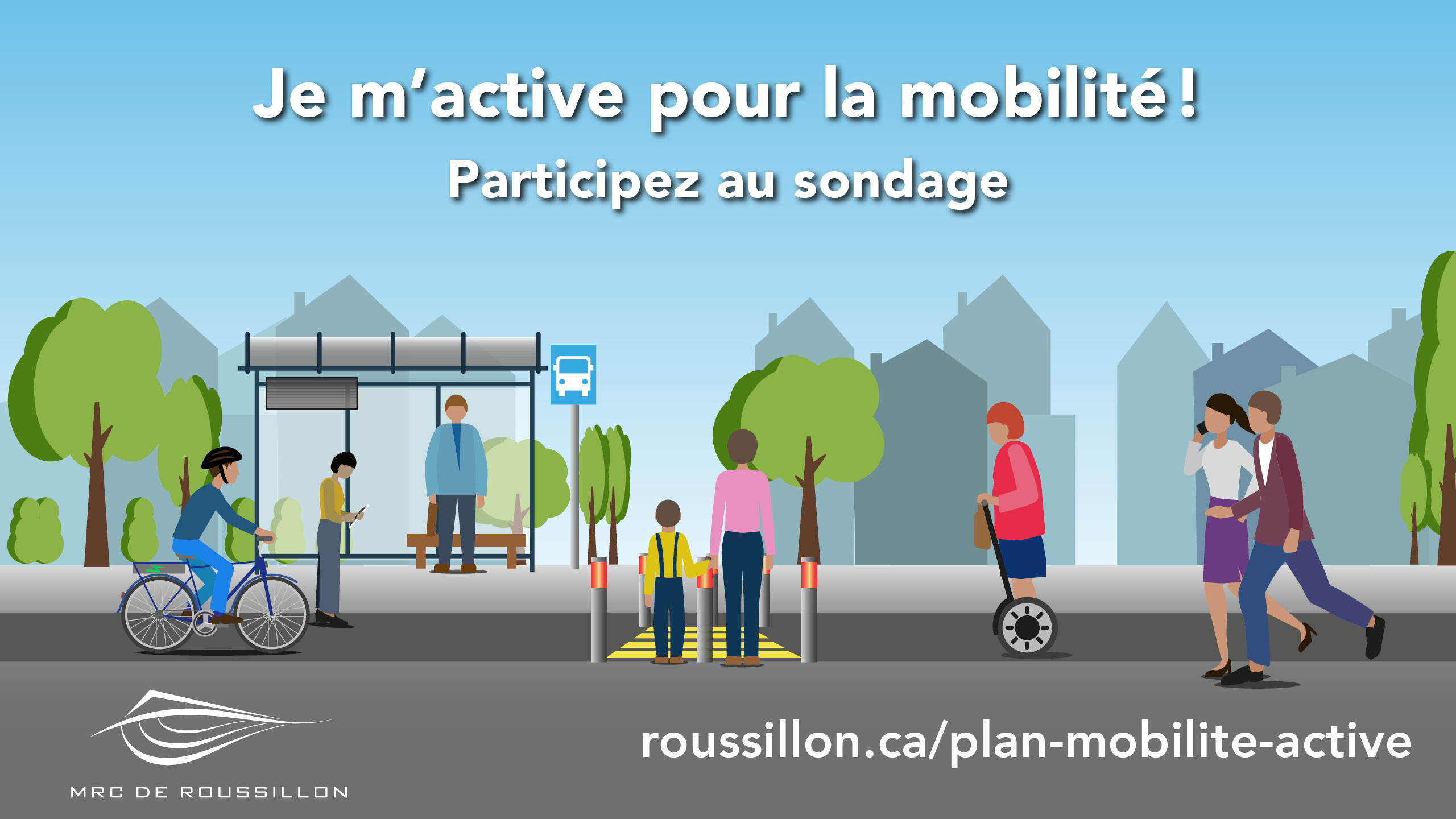 Consultation citoyenne sur la mobilité active dans la MRC de Roussillon